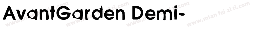 AvantGarden Demi字体转换